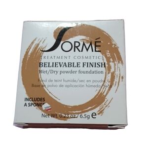 Sorme Believable Finish Wet Dry Powder Foundation, 404 Blush Beige